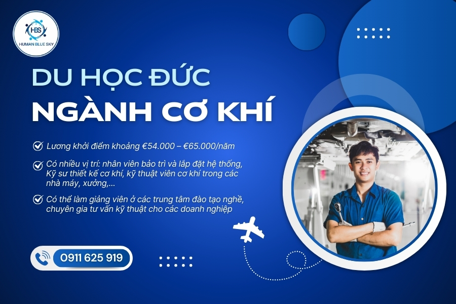 human blue sky, du học nghề đức ngành cơ khí, du học nghề đức