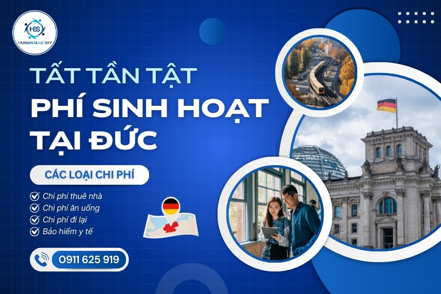 human blue sky, chi phí sinh hoạt du học nghề đức, du học nghề đức