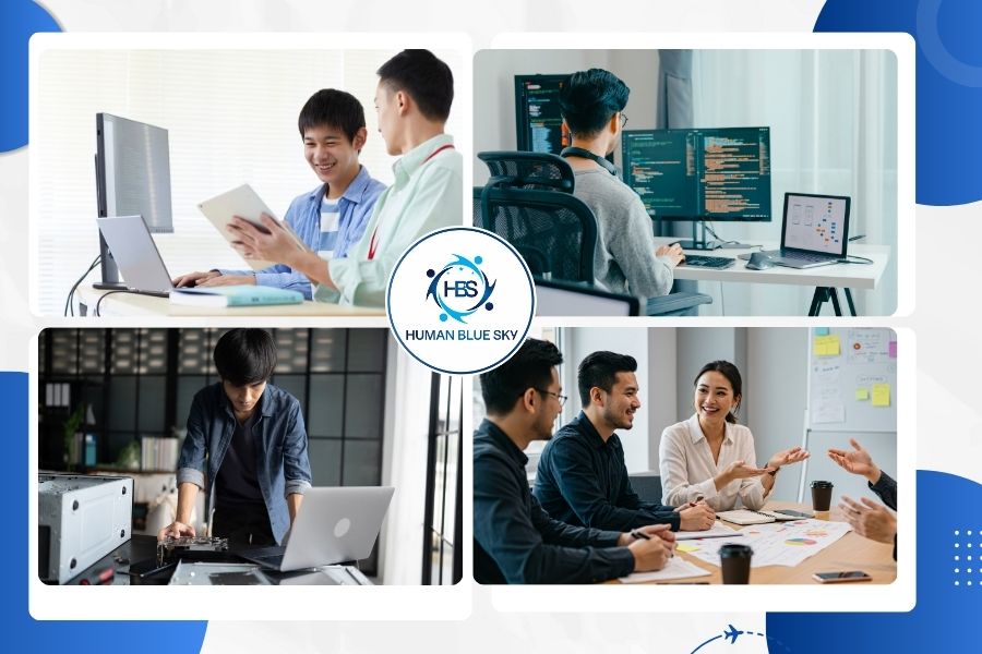 kỹ sư nhật bản ngành công nghệ thông tin, kỹ sư nhật bản, human blue sky