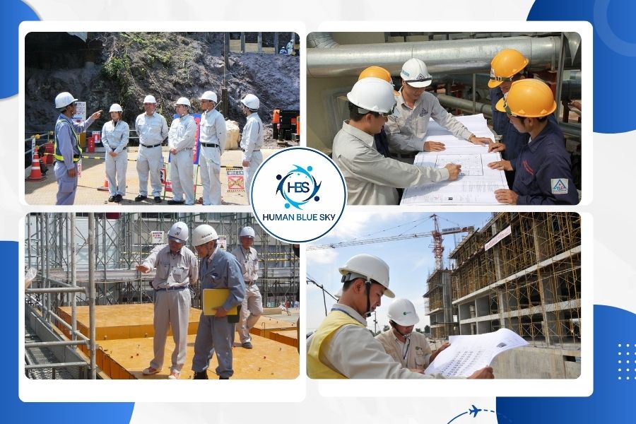 kỹ sư nhật bản ngành xây dựng, human blue sky
