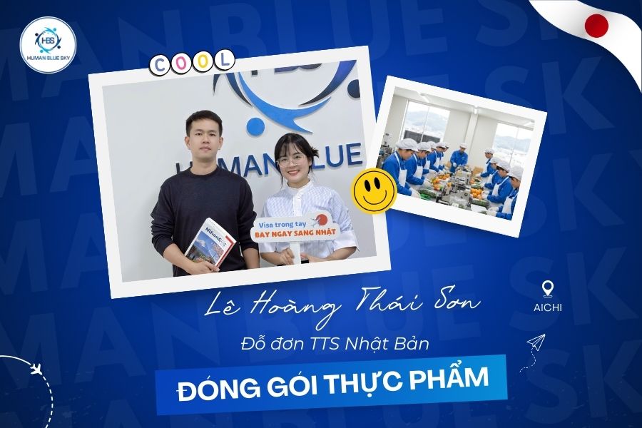 học viên đỗ đơn chế biến thực phẩm, human blue sky